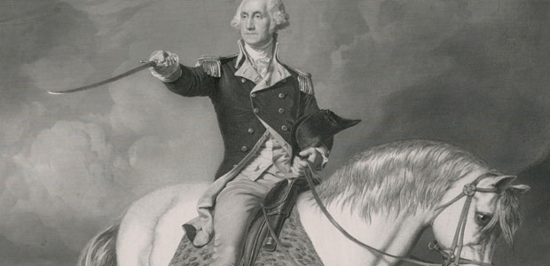 George Washington & his horse